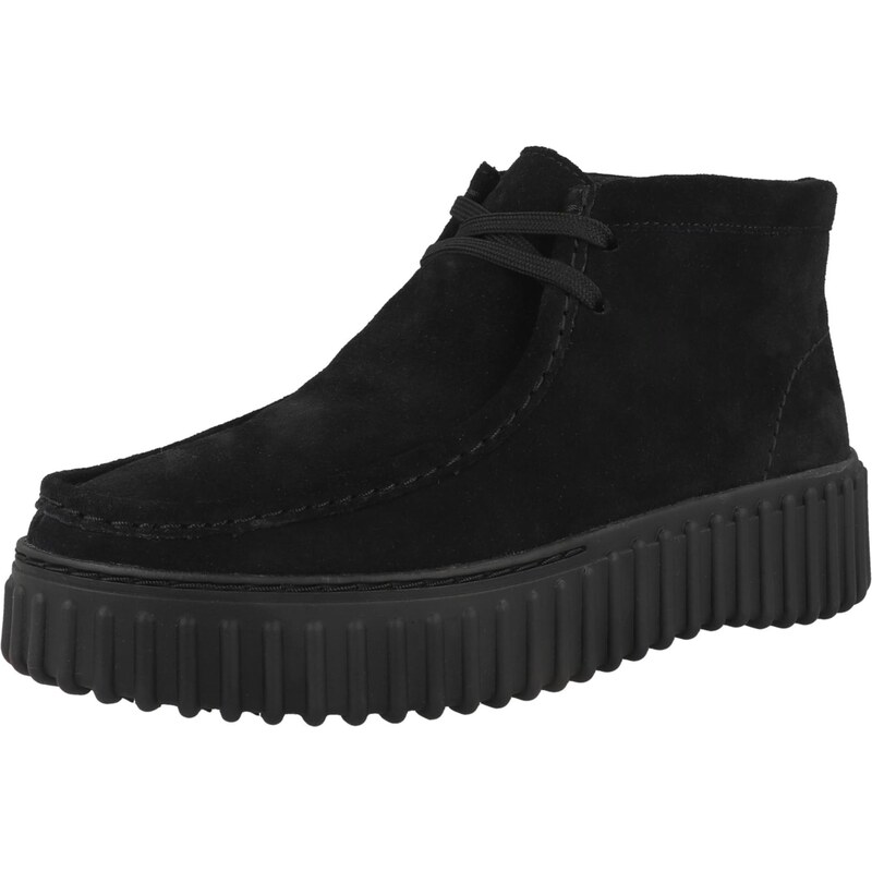 CLARKS Šněrovací kozačky Torhill Moss černá