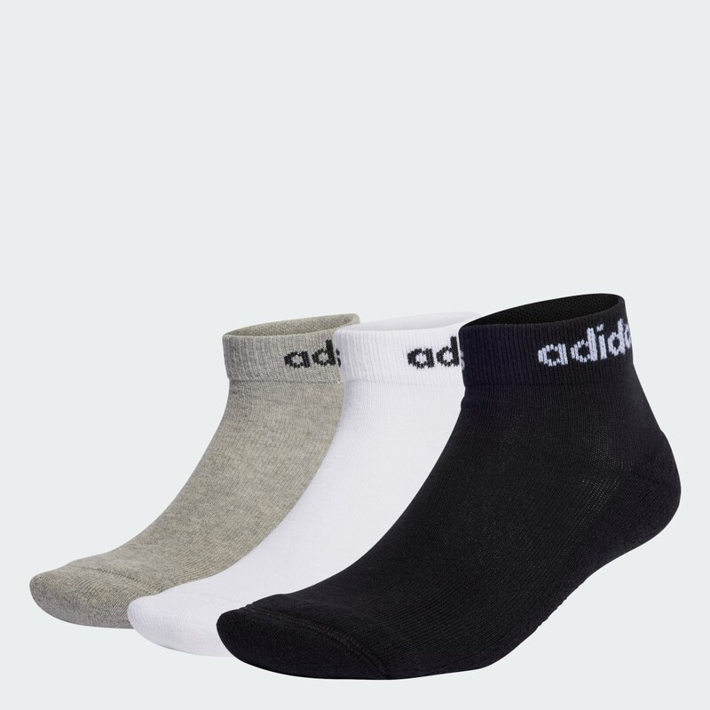 Adidas Ponožky Linear Ankle Cushioned – 3 páry