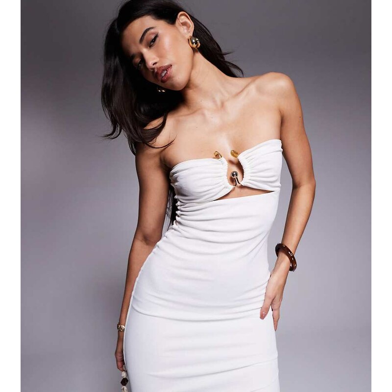 Kaiia exclusive double layered slinky bandeau gold hardware bust 106606118