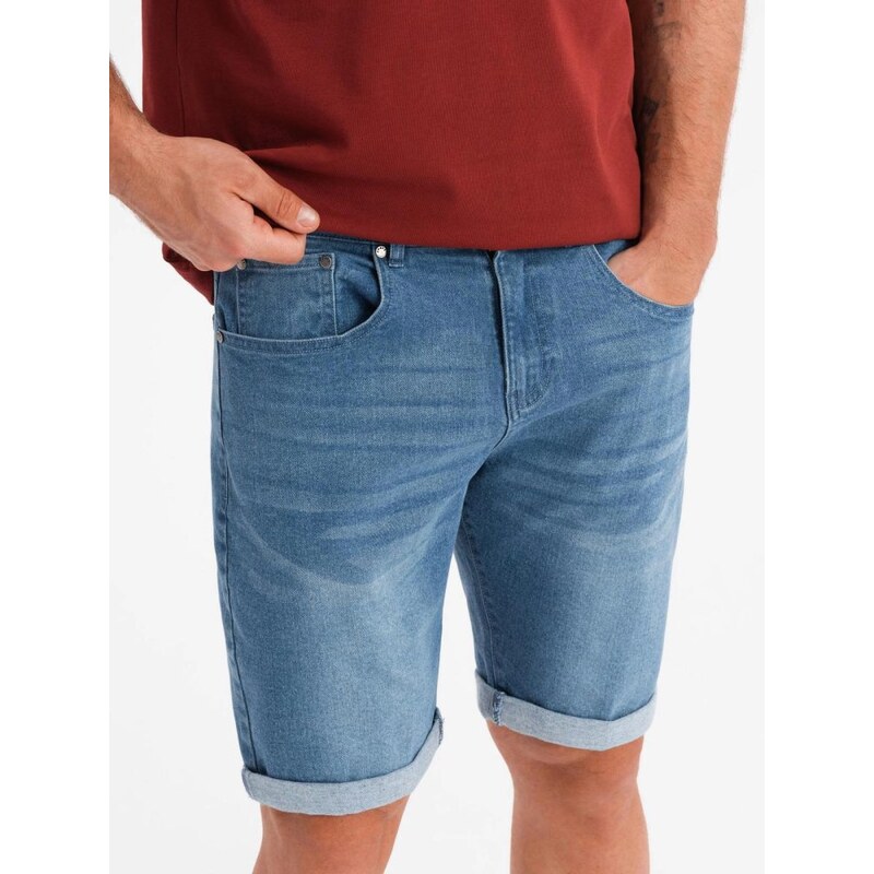 Ombre Clothing Moderní modré džínové šortky V2 SRDS-0164