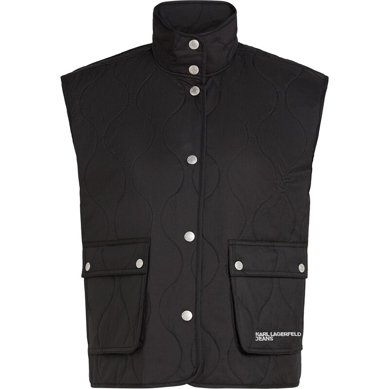 KARL LAGERFELD JEANS Vesta černá / bílá