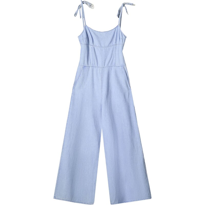 Bershka Overal světlemodrá 109039106