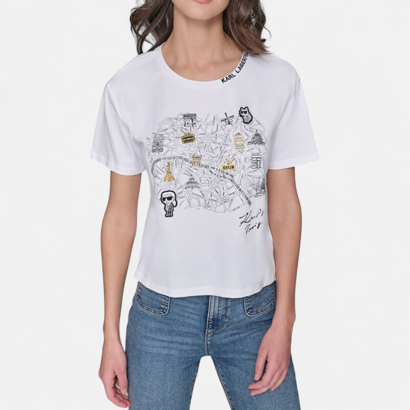 Dámské volné triko Karl Lagerfeld Paris 56245