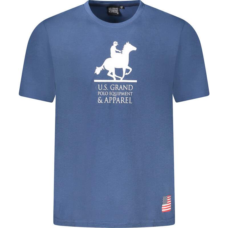 U.S. GRAND US GRAND POLO SHORT SLEEVE T-SHIRT MEN BLUE