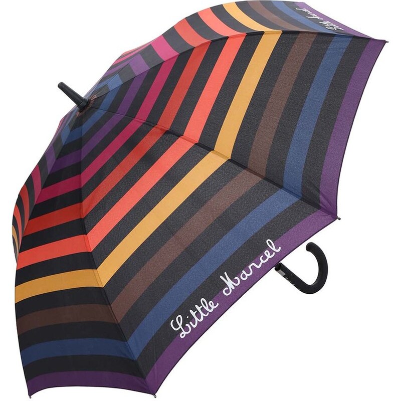 Velký barevný pruhovaný deštník Little Marcel