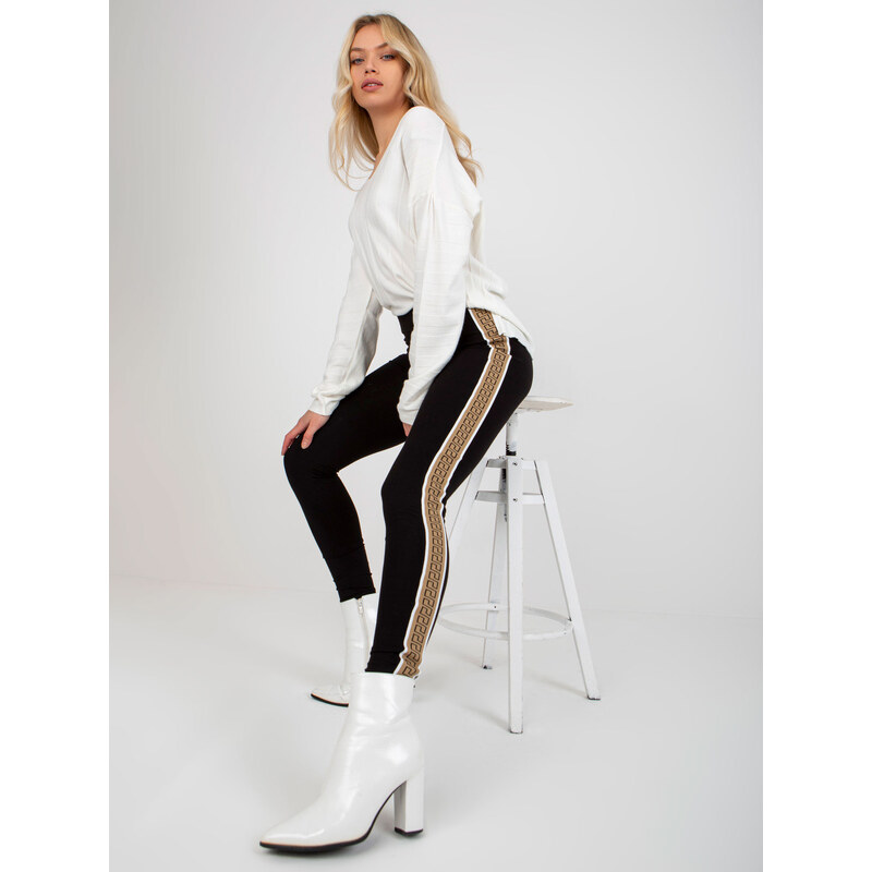 Dámské legíny VI LG 5020.17X Černá S béžovou - FPrice 113554737