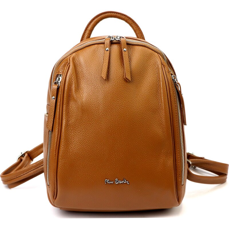 Dámský kožený batoh Pierre Cardin 1858 FRZ camel 106451175
