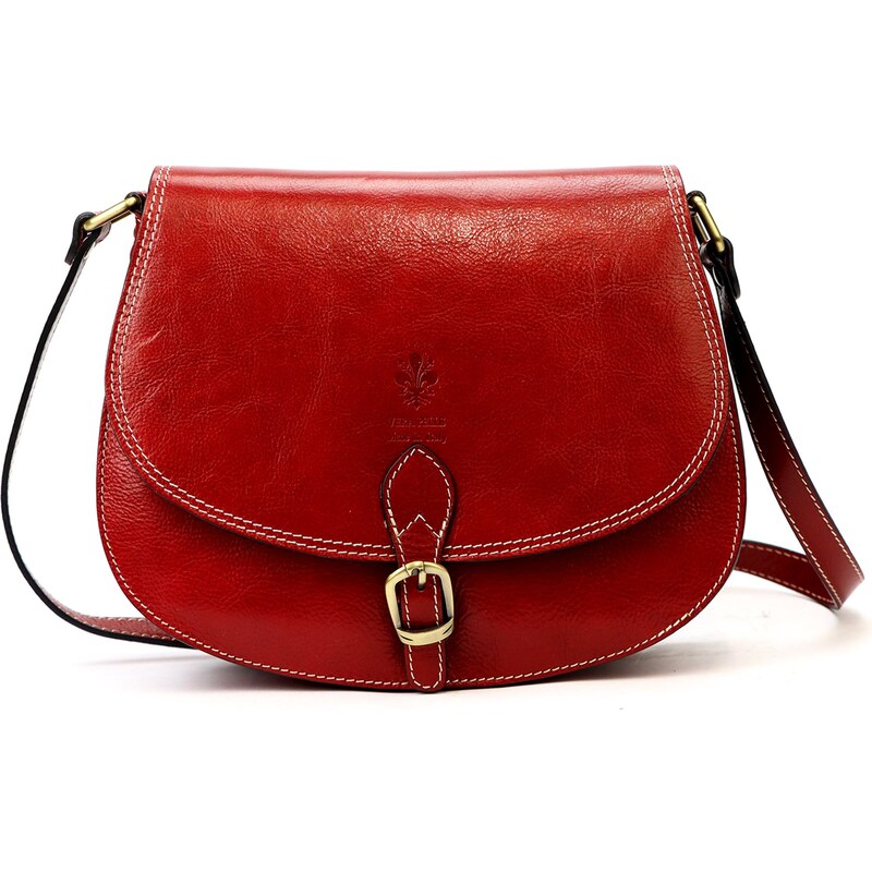 Kožená crossbody kabelka Florence 21TMP červená