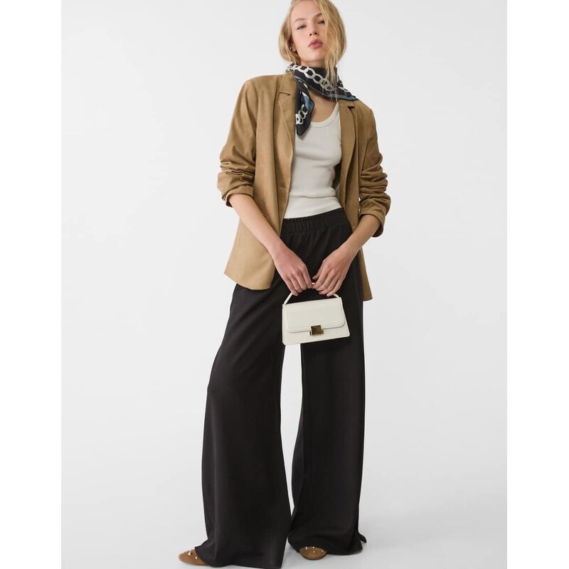 Stradivarius double handle crossbody bag in white