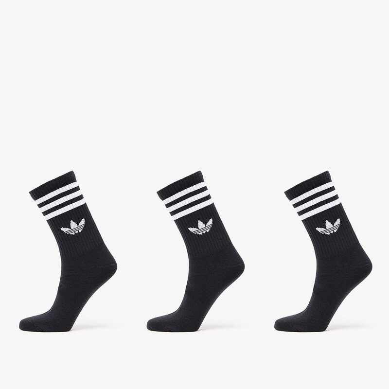 adidas Originals Ponožky adidas 3 Stripes Crew Sock 3-Pack Black