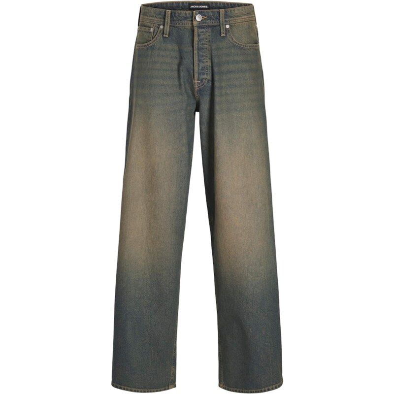 JACK & JONES Džíny JJIDAVE JJORIGINAL tmavě béžová / tmavě modrá