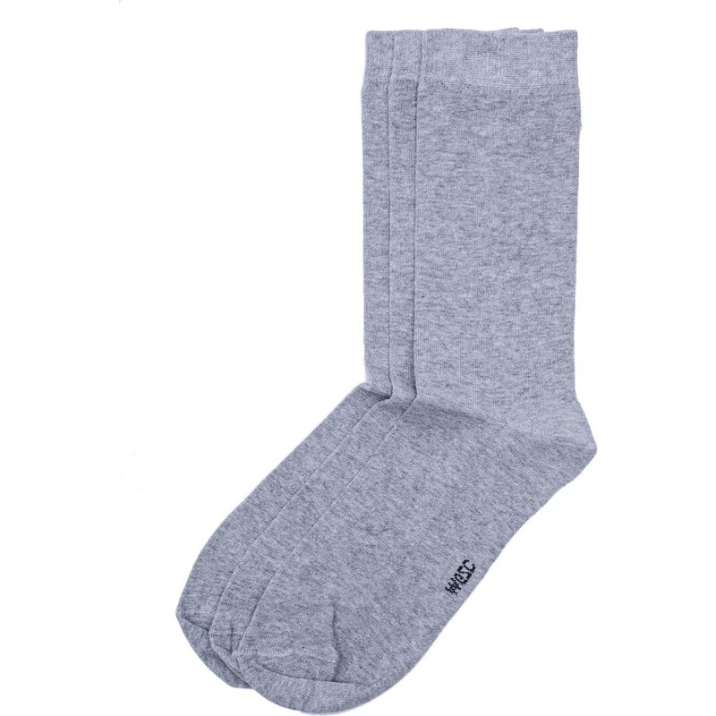 Ponožky WeSC Basic socks 3-pack Grey Melange