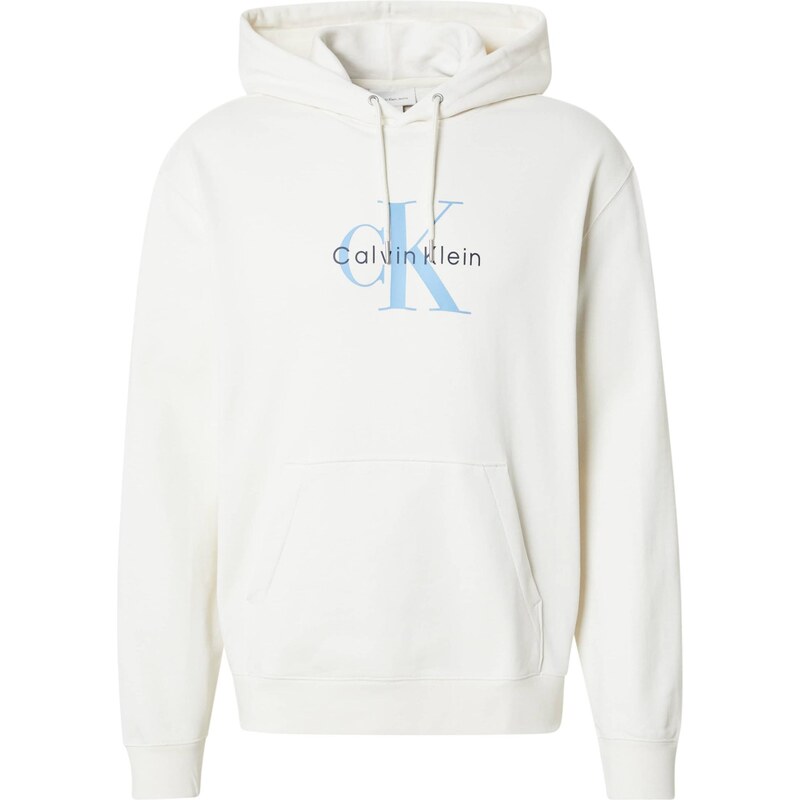 Calvin Klein Jeans Mikina marine modrá / světlemodrá / bílá