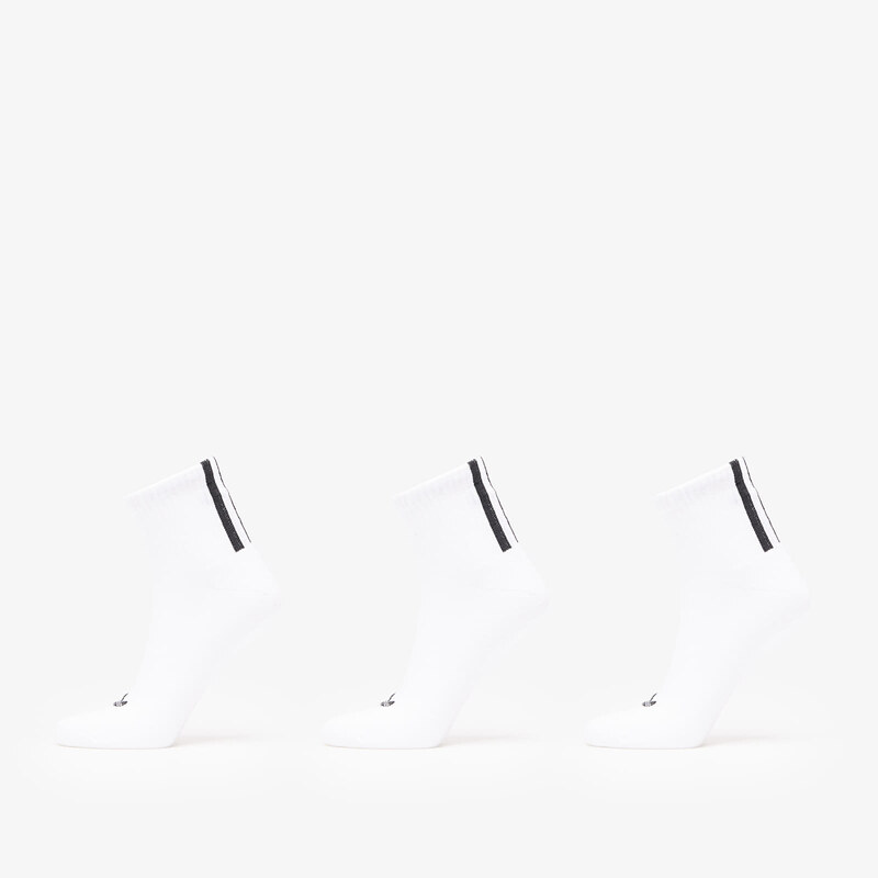 adidas Originals Ponožky adidas 3 Stripes 1/4 Socks 3-Pack White