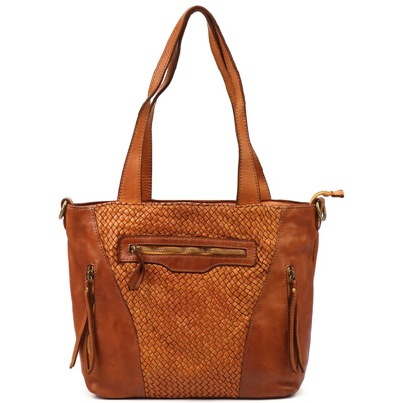 VS Kožená kabelka Vintag Style 033 camel 106492447