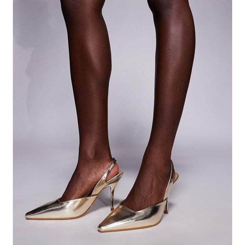 Simmi Wide Fit Simmi London Wide Fit Darcia pointed slingback heeled 115511181