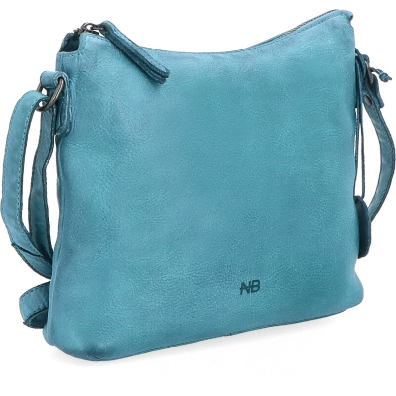 Kožená kabelka crossbody Noelia Bolger zelená NB 2400 TYR