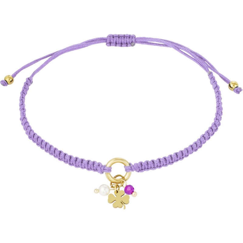 SYLVIENE Náramek FELICITY Lilac Gold 106498609