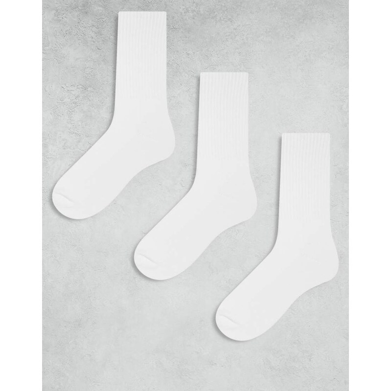 Cotton On 3 pack essential socks in white 106508768