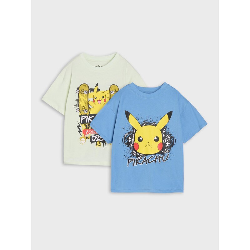 Sinsay - Sada 2 triček Pokémon - vícebarevná