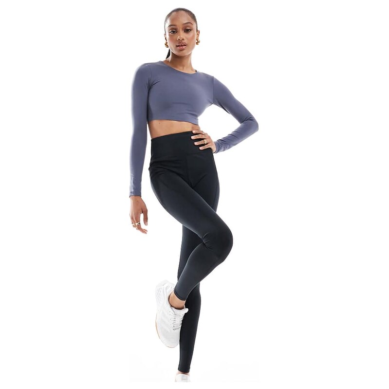 4505 Tall Icon active tie waist run legging with phone pocket in black 115509888