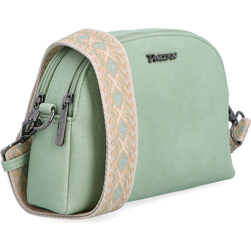 Kabelka ze syntetické kůže crossbody Tangerin zelená 8044 ZE 106555008