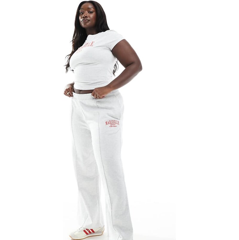 ASOS Curve ASOS DESIGN Curve straight leg jogger with Marseille 113260208