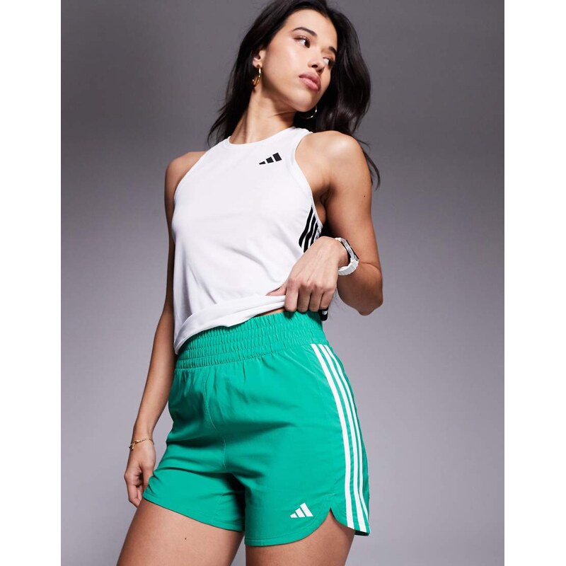 adidas performance adidas Training high waist woven pacer shorts