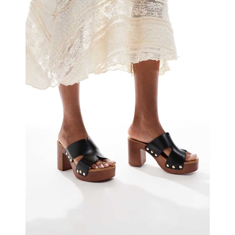 SEQWL mule sandals in black 115511101