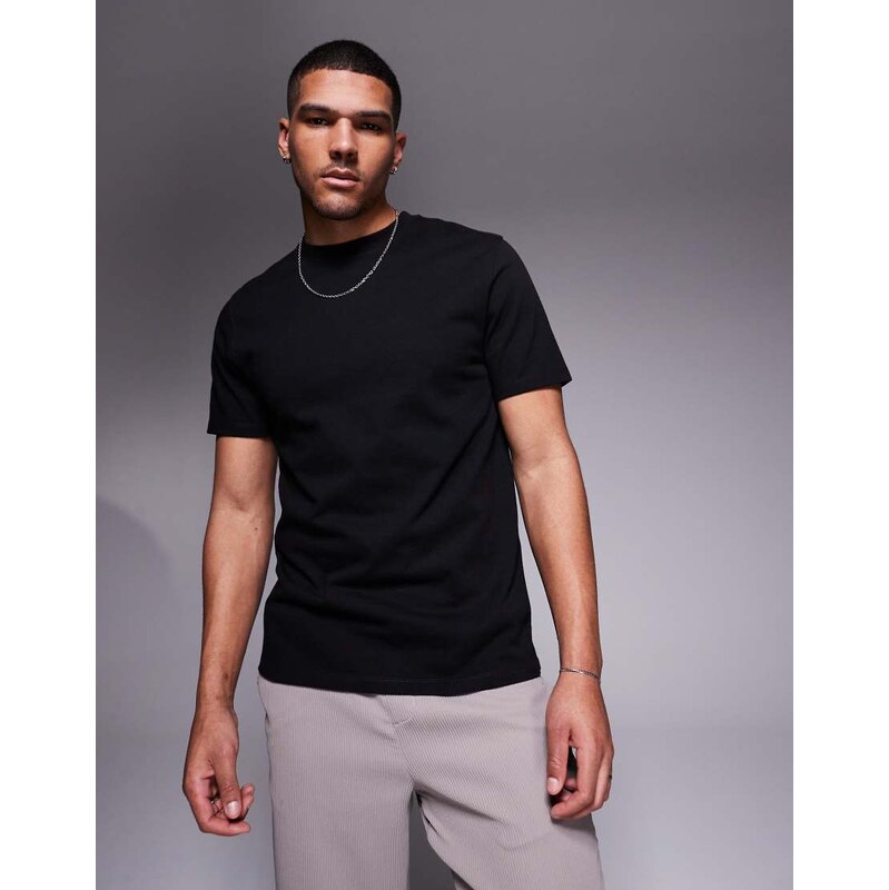 ASOS DESIGN super heavyweight t-shirt in black