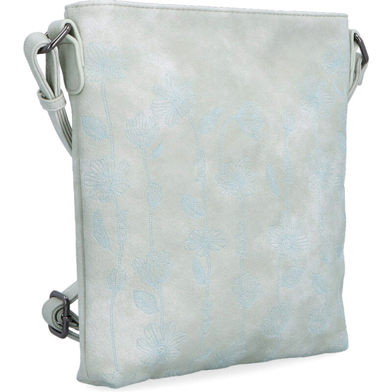 Kabelka ze syntetické kůže crossbody Indee šedá 6329 S