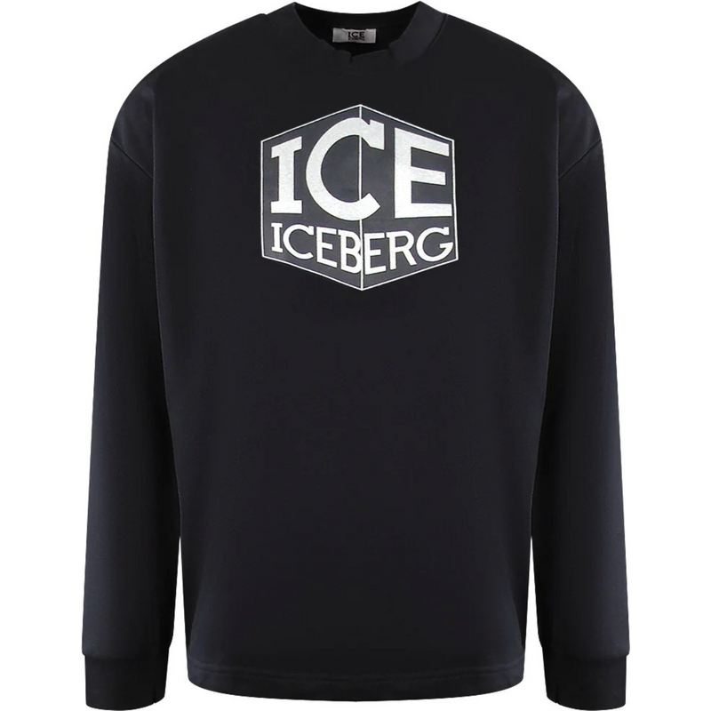 ICEBERG Silver Black mikina