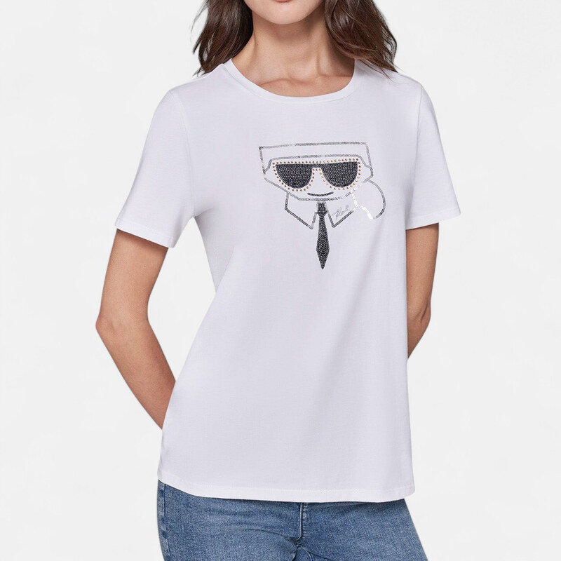 Dámské bílé triko Karl Lagerfeld 56247