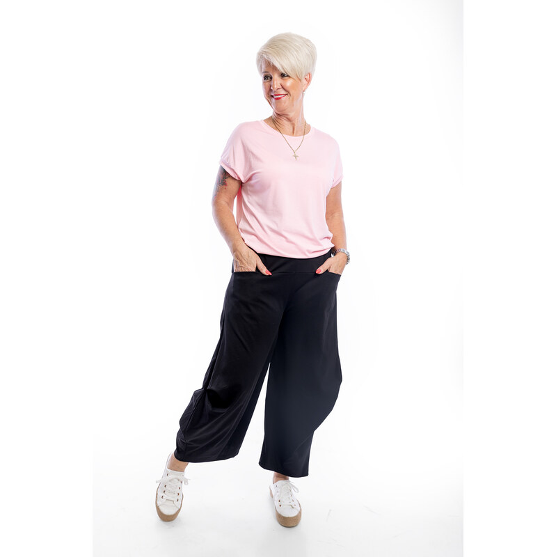 Italy fashion Dámské kalhoty HYGGE Barva: Černá, Velikost: UNI: