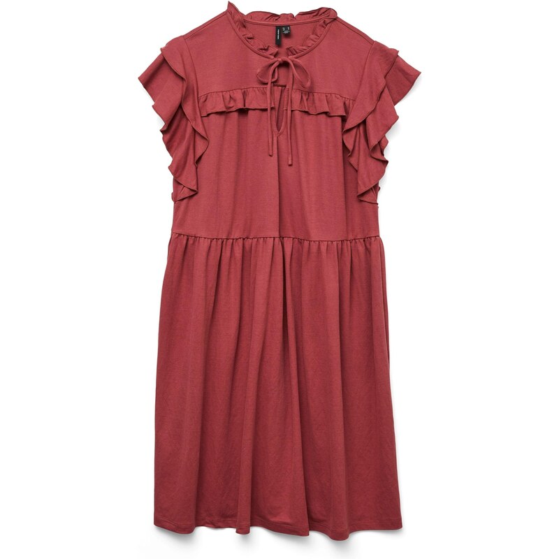 VERO MODA Šaty VMANINA světle červená