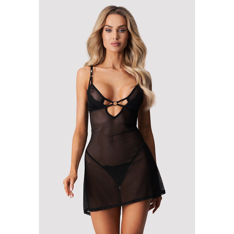 Obsessive Alliane chemise & thong - košilka + tanga