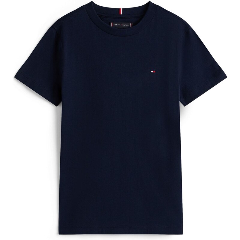 TOMMY HILFIGER Tričko Essential Flag Embroidery námořnická modř