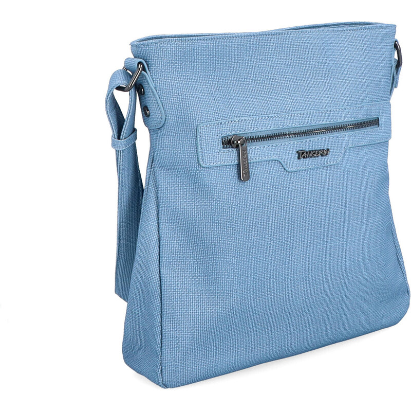 Kabelka ze syntetické kůže crossbody Tangerin modrá 7004 M 106554229