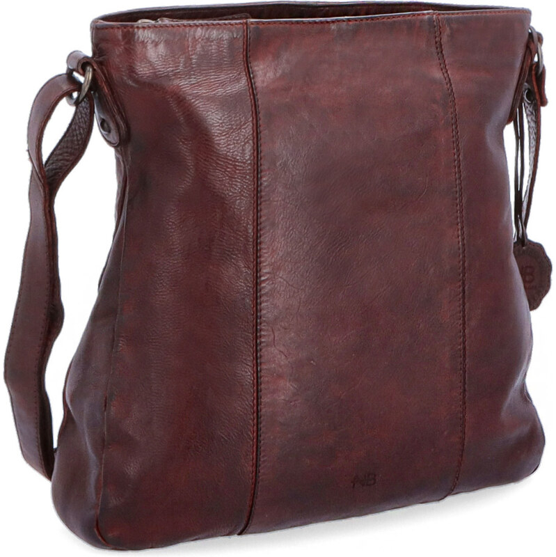 Kožená kabelka crossbody Noelia Bolger vínová NB 2002 BO