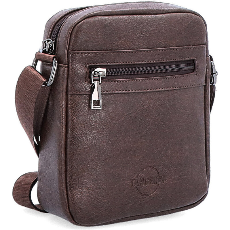 Pánská taška ze syntetické kůže crossbody Tangerin hnědá 2320 H