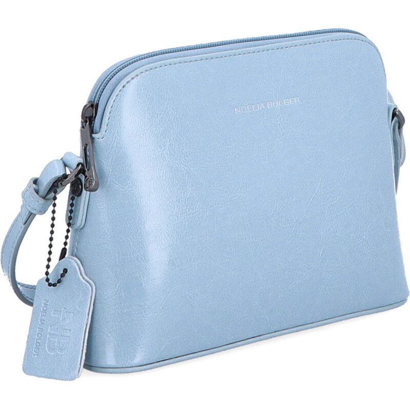 Kožená kabelka crossbody Noelia Bolger modrá NB 0080 SM