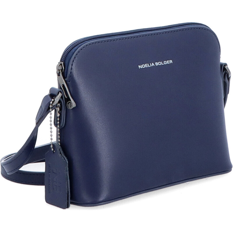 Kožená kabelka crossbody Noelia Bolger modrá NB 0096 TM