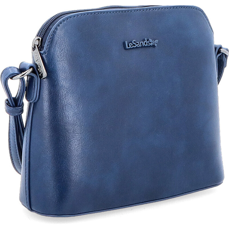 Kabelka ze syntetické kůže crossbody Le Sands modrá 7712 TM 106554821