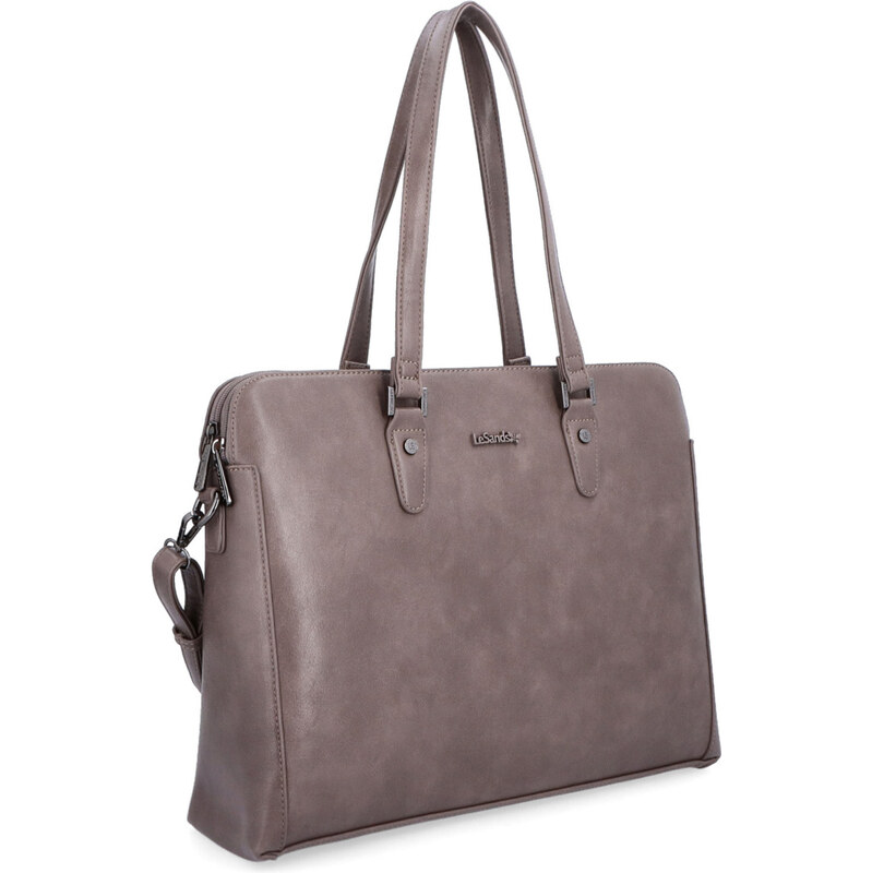 Kabelka ze syntetické kůže přes rameno Le Sands taupe 7701 T 106554850