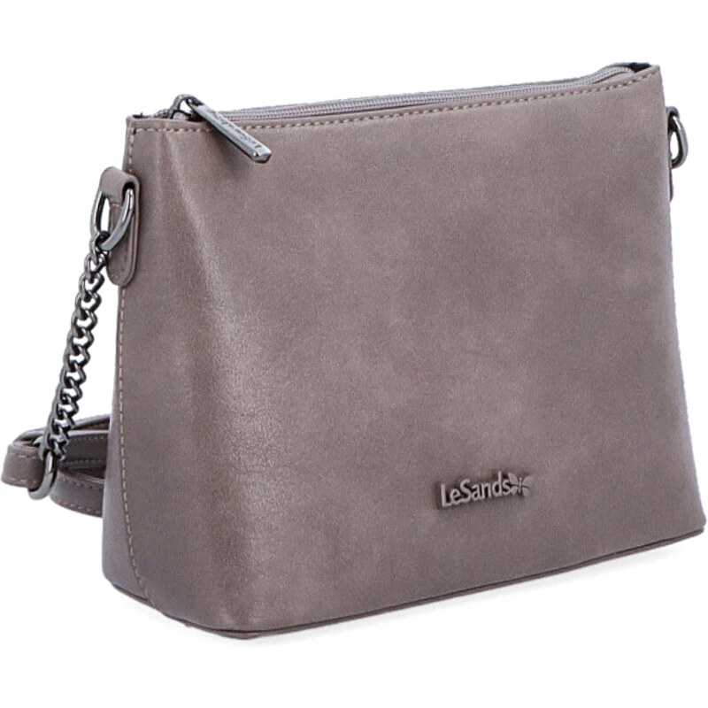 Kabelka ze syntetické kůže crossbody Le Sands taupe 7708 T 106554831