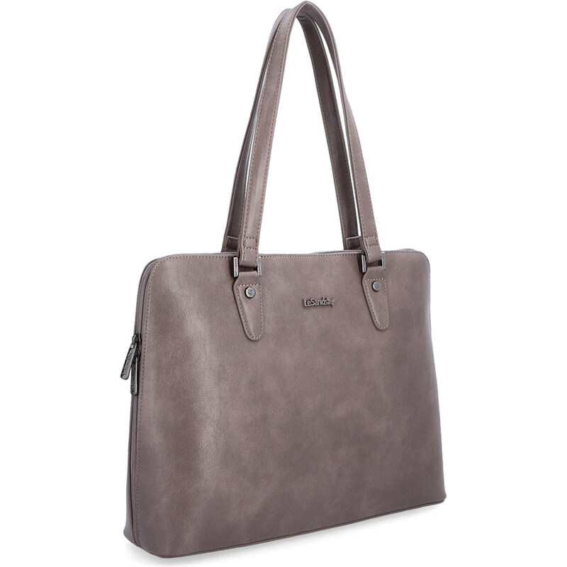 Kabelka ze syntetické kůže přes rameno Le Sands taupe 7709 T 106554828