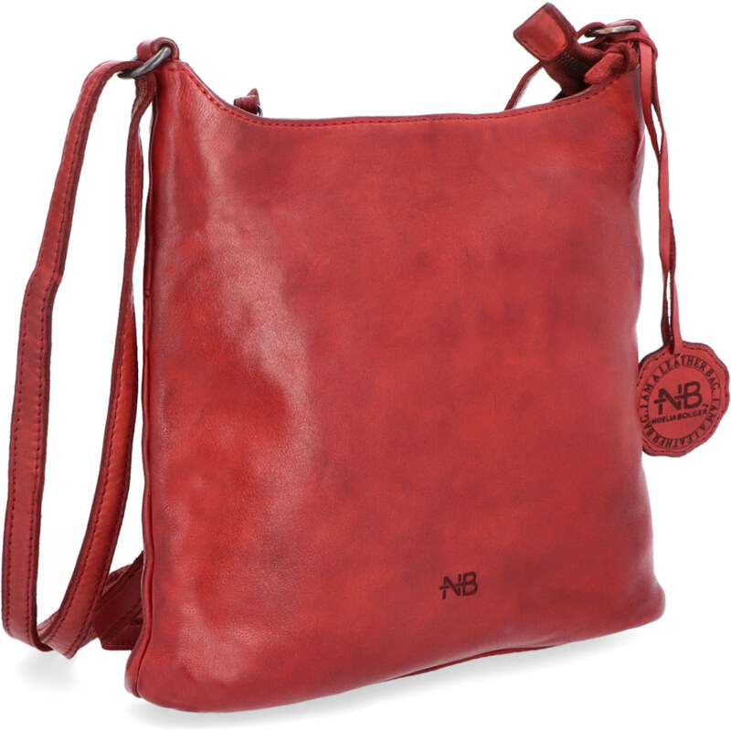 Kožená kabelka crossbody Noelia Bolger červená NB 2404 CV