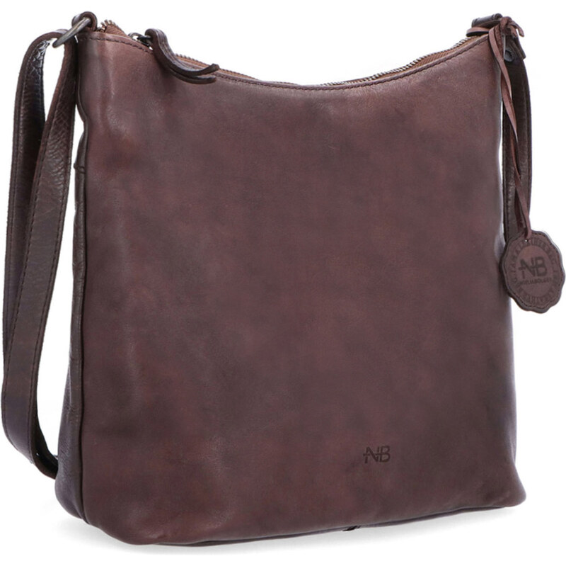 Kožená kabelka crossbody Noelia Bolger hnědá NB 2405 H