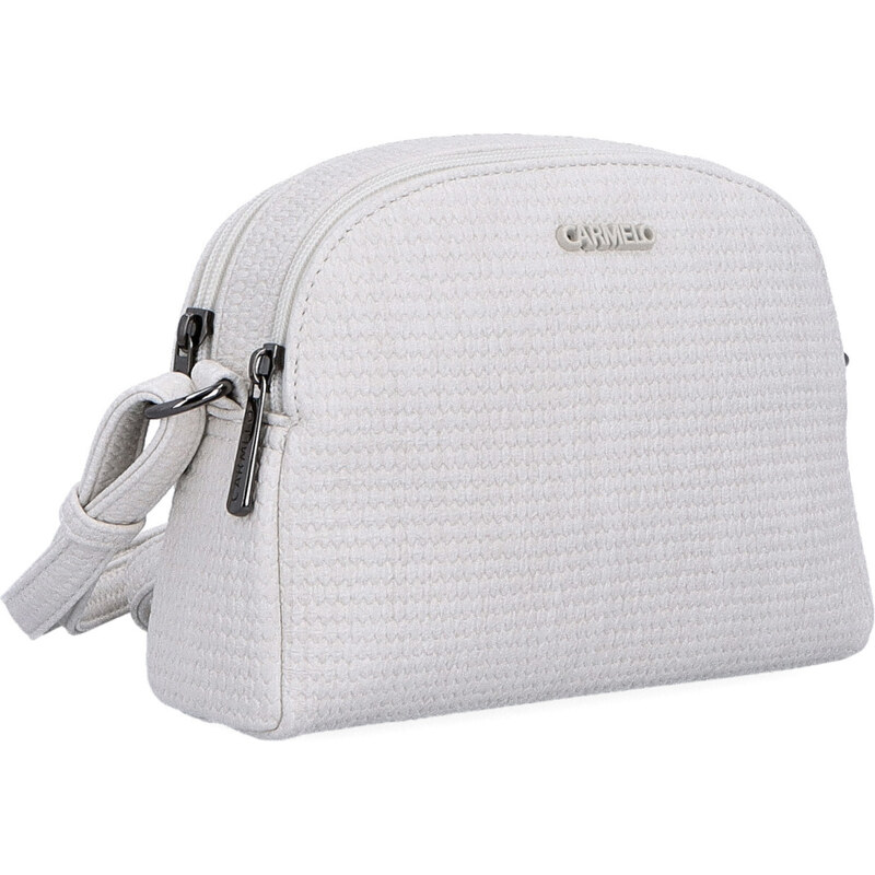 Kabelka ze syntetické kůže crossbody Carmelo béžová 4336 K 106555157