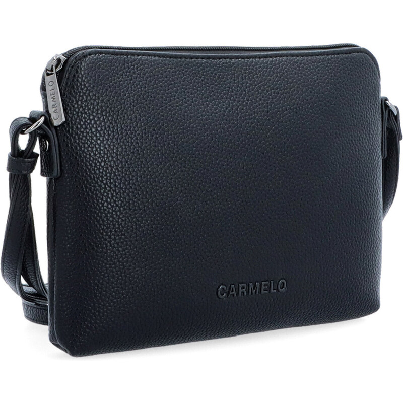 Kabelka ze syntetické kůže crossbody Carmelo černá 4333 C